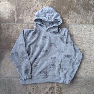 Revenge - All Over Embroidered Logo Hoodie (LARGE)